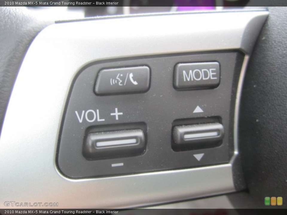 Black Interior Controls for the 2010 Mazda MX-5 Miata Grand Touring Roadster #50493157