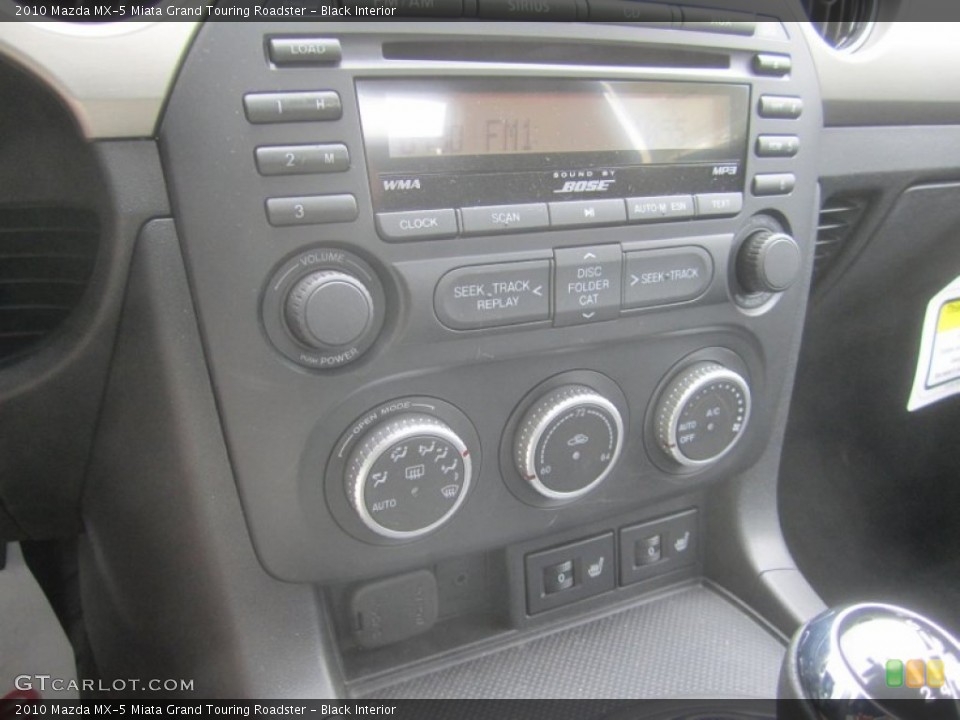 Black Interior Controls for the 2010 Mazda MX-5 Miata Grand Touring Roadster #50493187