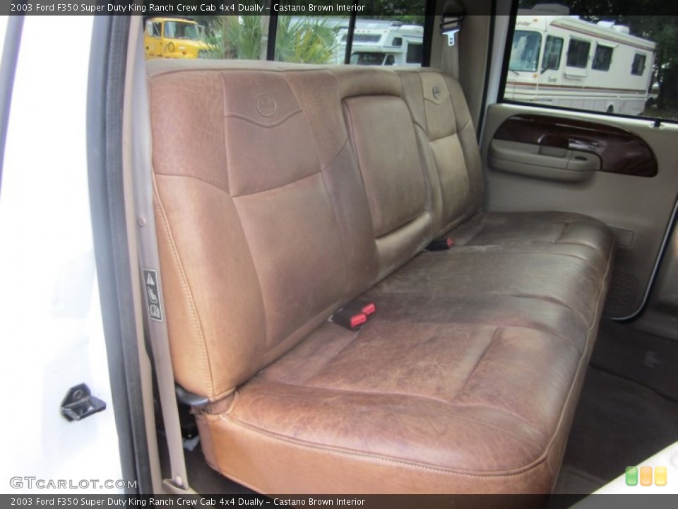 Castano Brown Interior Photo for the 2003 Ford F350 Super Duty King Ranch Crew Cab 4x4 Dually #50494534