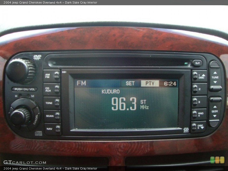Dark Slate Gray Interior Controls for the 2004 Jeep Grand Cherokee Overland 4x4 #50494588