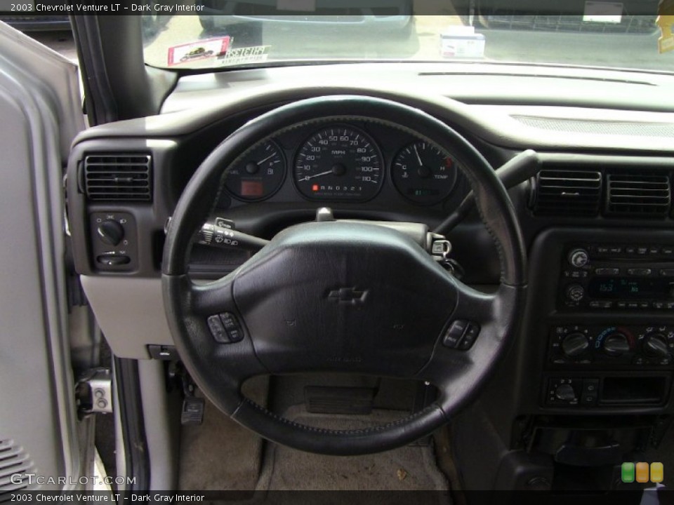 Dark Gray Interior Steering Wheel for the 2003 Chevrolet Venture LT #50496079