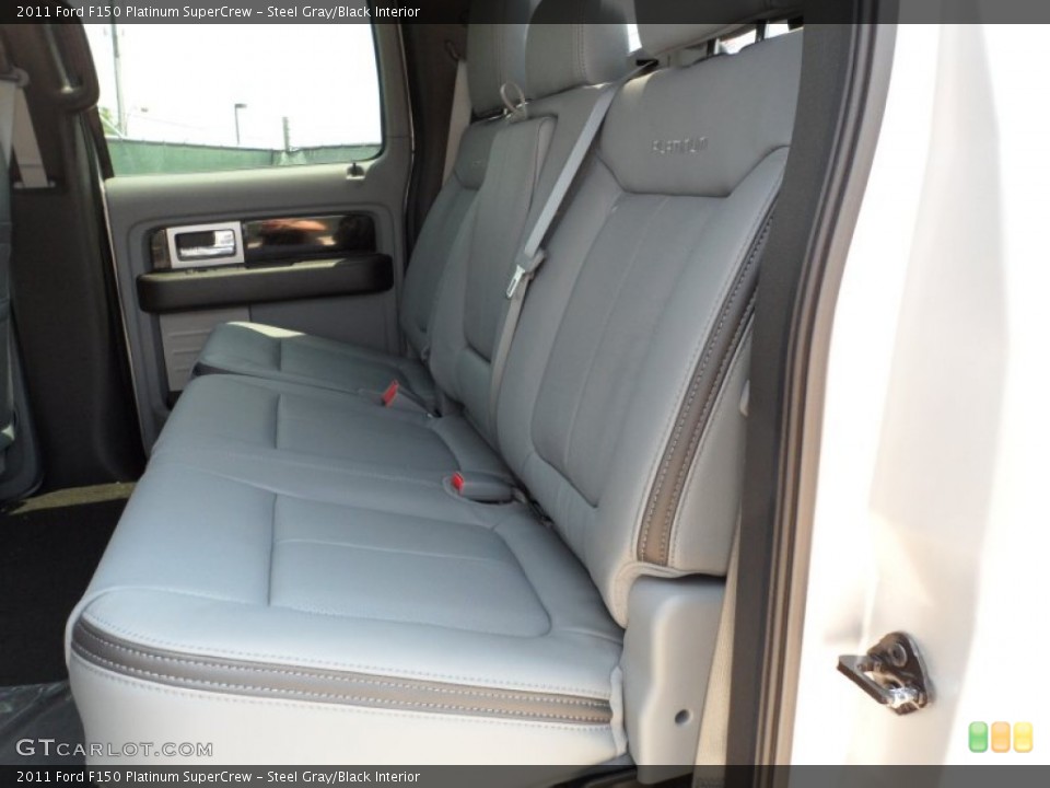 Steel Gray/Black Interior Photo for the 2011 Ford F150 Platinum SuperCrew #50496940