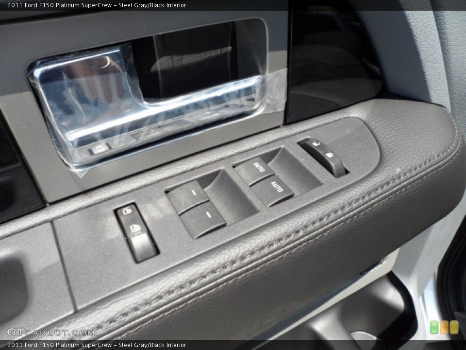 Steel Gray/Black Interior Controls for the 2011 Ford F150 Platinum SuperCrew #50496964