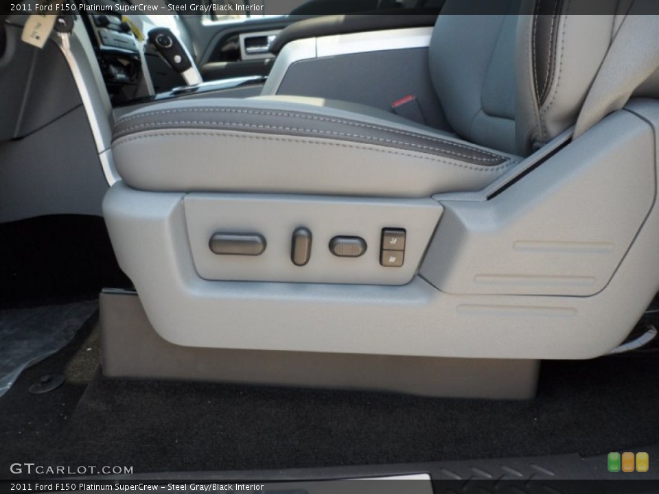 Steel Gray/Black Interior Controls for the 2011 Ford F150 Platinum SuperCrew #50496988