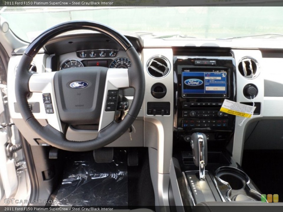 Steel Gray/Black Interior Dashboard for the 2011 Ford F150 Platinum SuperCrew #50497012