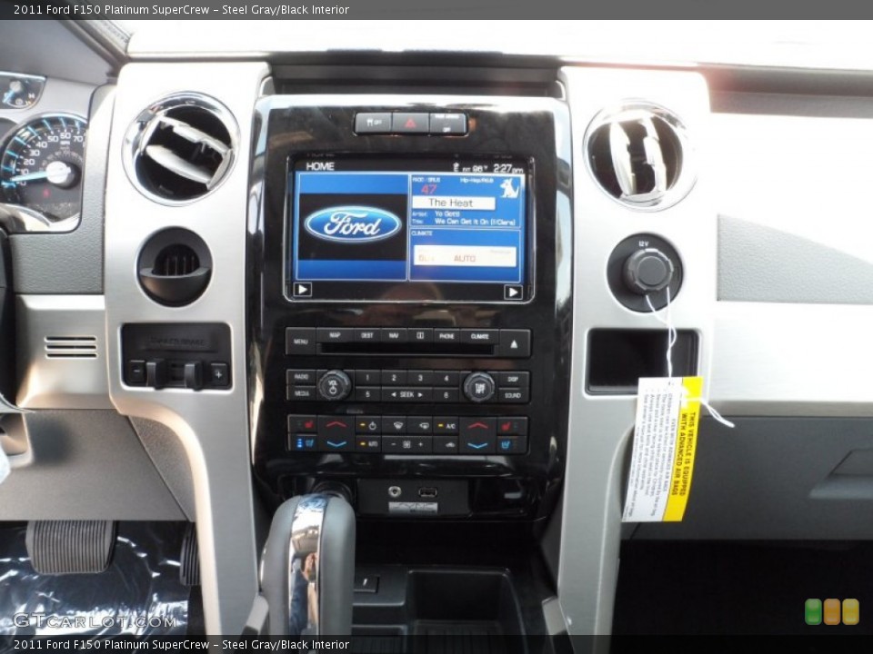 Steel Gray/Black Interior Controls for the 2011 Ford F150 Platinum SuperCrew #50497024