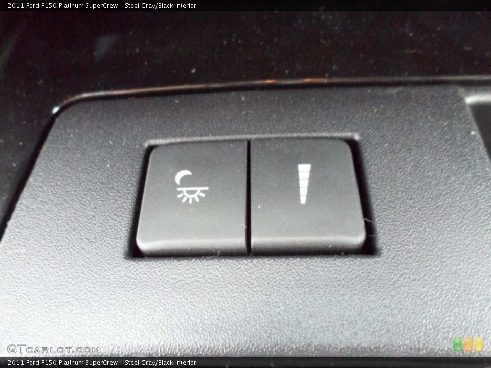 Steel Gray/Black Interior Controls for the 2011 Ford F150 Platinum SuperCrew #50497072