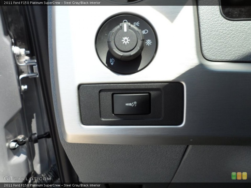 Steel Gray/Black Interior Controls for the 2011 Ford F150 Platinum SuperCrew #50497132