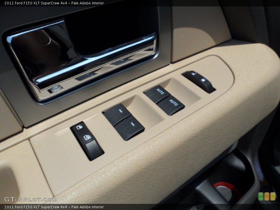 Pale Adobe Interior Controls for the 2011 Ford F150 XLT SuperCrew 4x4 #50497462