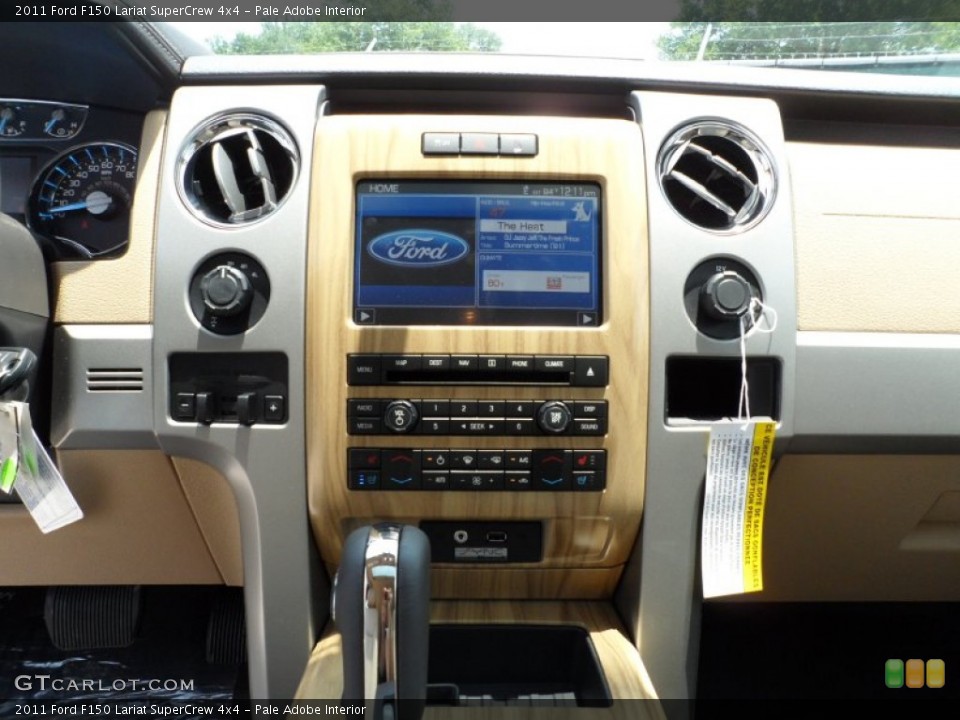 Pale Adobe Interior Controls for the 2011 Ford F150 Lariat SuperCrew 4x4 #50497958