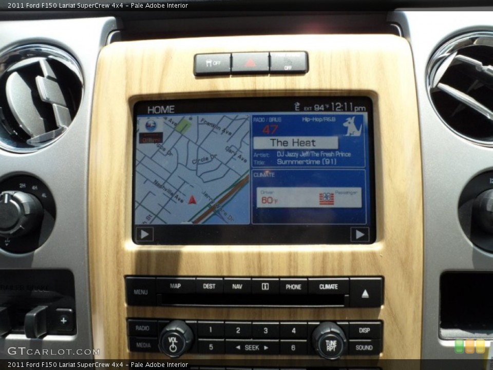 Pale Adobe Interior Navigation for the 2011 Ford F150 Lariat SuperCrew 4x4 #50497975