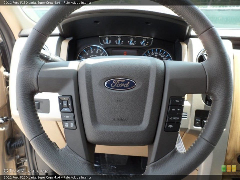 Pale Adobe Interior Steering Wheel for the 2011 Ford F150 Lariat SuperCrew 4x4 #50498048