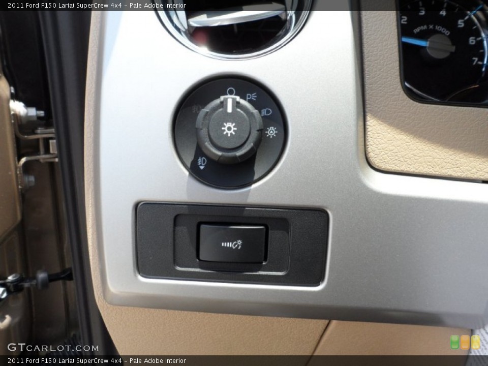 Pale Adobe Interior Controls for the 2011 Ford F150 Lariat SuperCrew 4x4 #50498072