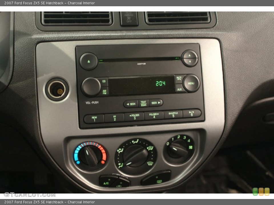 Charcoal Interior Controls for the 2007 Ford Focus ZX5 SE Hatchback #50498834