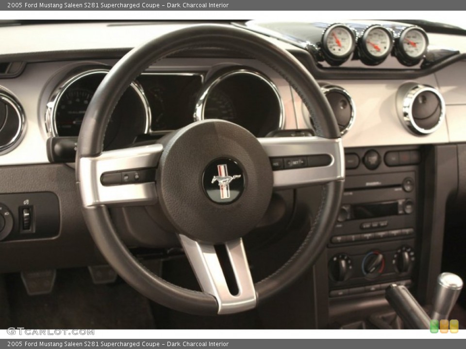 Dark Charcoal Interior Steering Wheel for the 2005 Ford Mustang Saleen S281 Supercharged Coupe #50499038