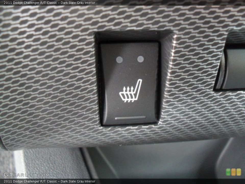 Dark Slate Gray Interior Controls for the 2011 Dodge Challenger R/T Classic #50499752