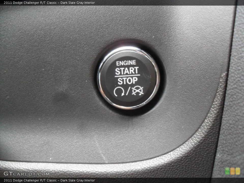 Dark Slate Gray Interior Controls for the 2011 Dodge Challenger R/T Classic #50499779