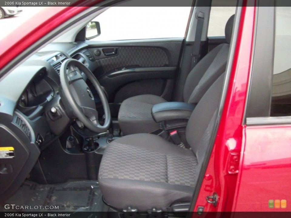 Black Interior Photo for the 2006 Kia Sportage LX #50502460