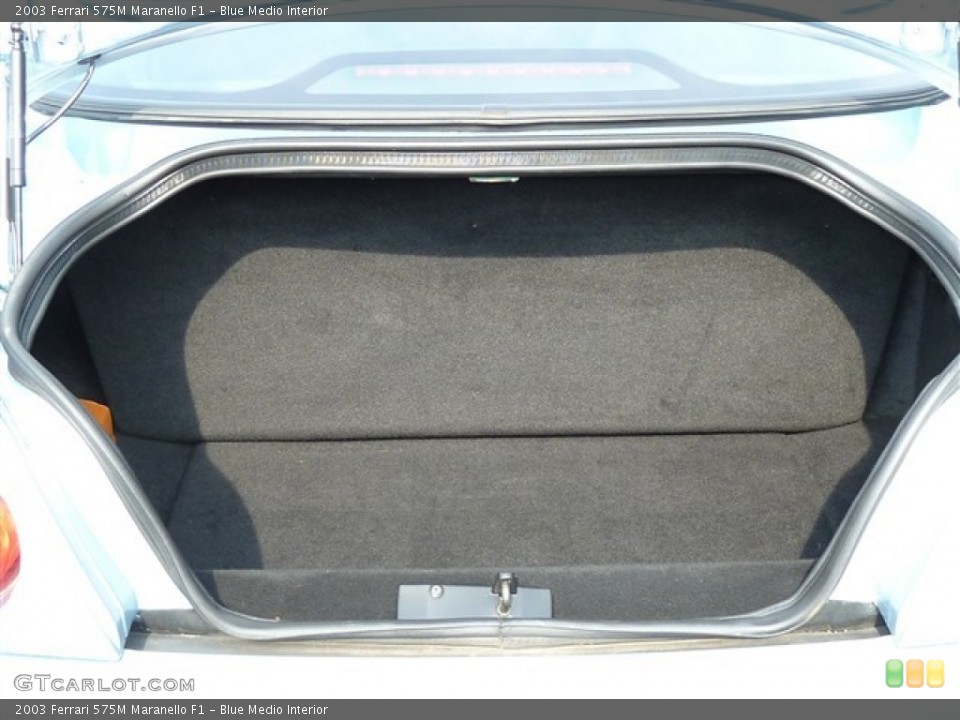 Blue Medio Interior Trunk for the 2003 Ferrari 575M Maranello F1 #50503282