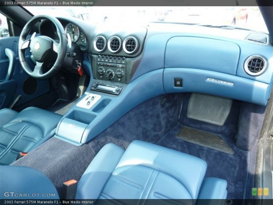 Blue Medio Interior Dashboard for the 2003 Ferrari 575M Maranello F1 #50503378