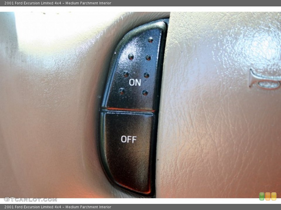 Medium Parchment Interior Controls for the 2001 Ford Excursion Limited 4x4 #50503507