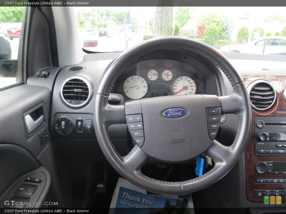 Black Interior Steering Wheel for the 2007 Ford Freestyle Limited AWD #50503567