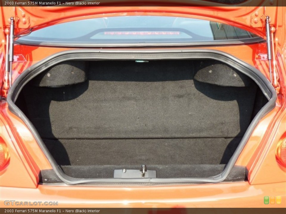 Nero (Black) Interior Trunk for the 2003 Ferrari 575M Maranello F1 #50503669