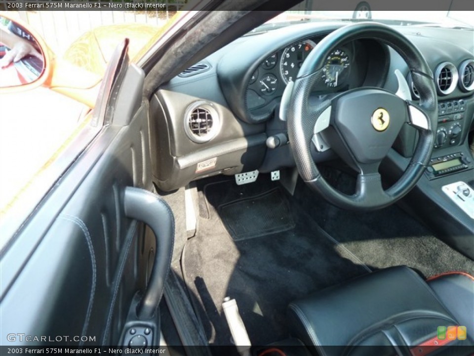 Nero (Black) Interior Photo for the 2003 Ferrari 575M Maranello F1 #50503684