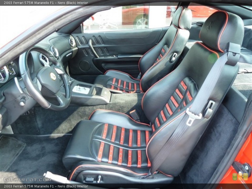 Nero (Black) Interior Photo for the 2003 Ferrari 575M Maranello F1 #50503699
