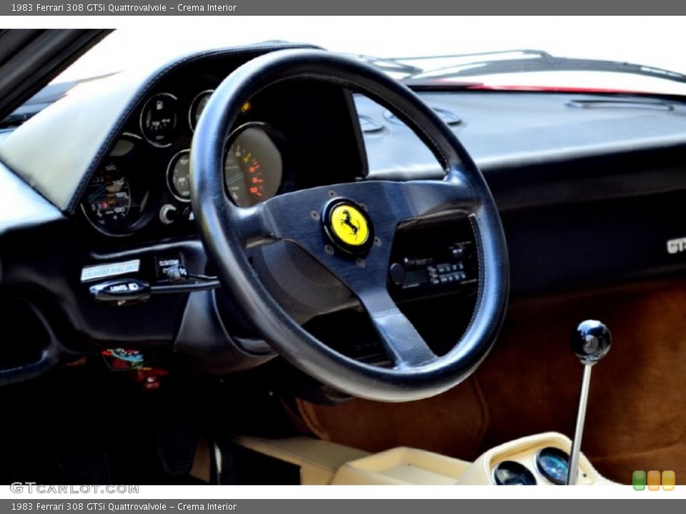 Crema Interior Steering Wheel For The 1983 Ferrari 308 Gtsi