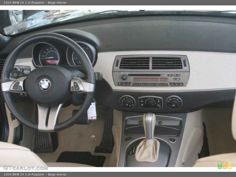 Beige Interior Dashboard for the 2004 BMW Z4 3.0i Roadster #50504080