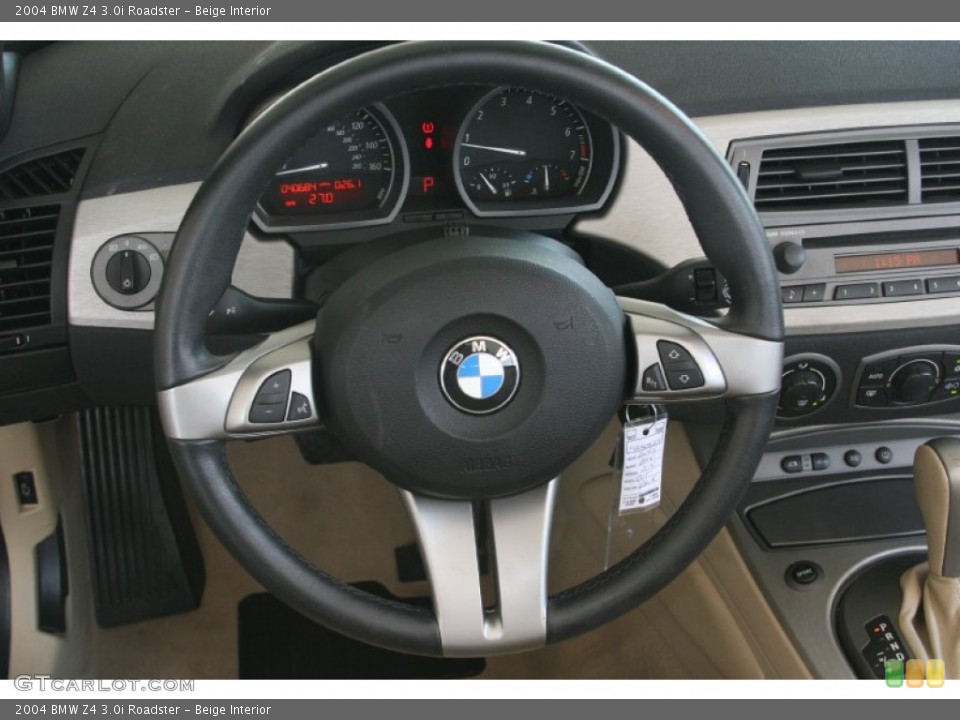 Beige Interior Steering Wheel for the 2004 BMW Z4 3.0i Roadster #50504222