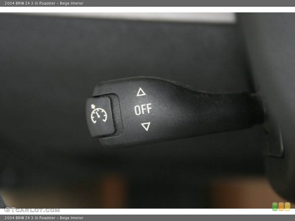 Beige Interior Controls for the 2004 BMW Z4 3.0i Roadster #50504522