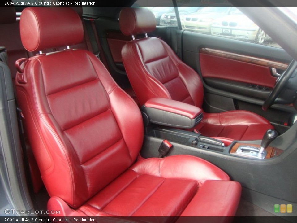 Red Interior Photo for the 2004 Audi A4 3.0 quattro Cabriolet #50506432
