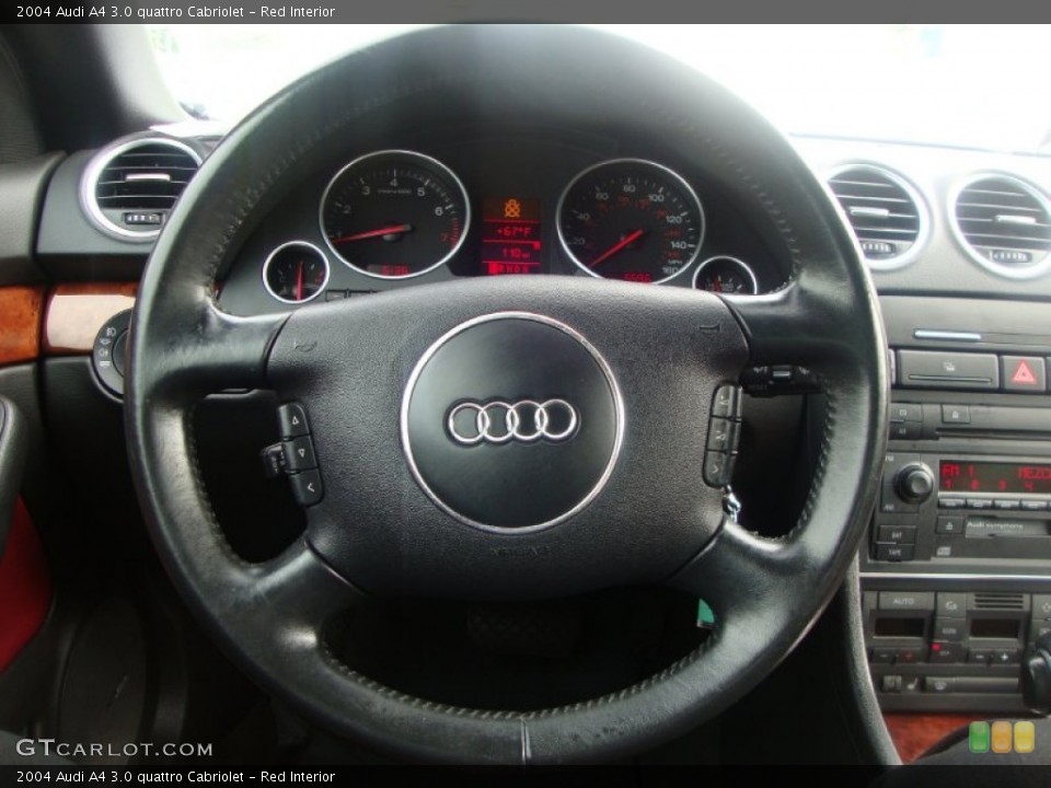 Red Interior Steering Wheel for the 2004 Audi A4 3.0 quattro Cabriolet #50506567