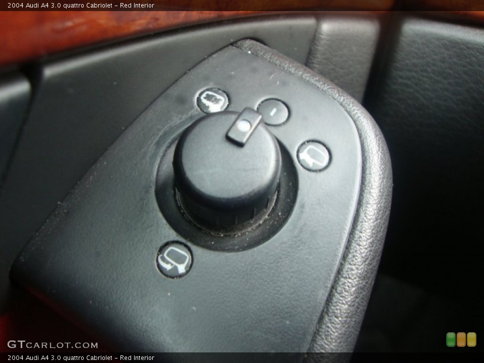 Red Interior Controls for the 2004 Audi A4 3.0 quattro Cabriolet #50506654