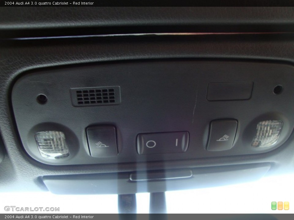 Red Interior Controls for the 2004 Audi A4 3.0 quattro Cabriolet #50506699