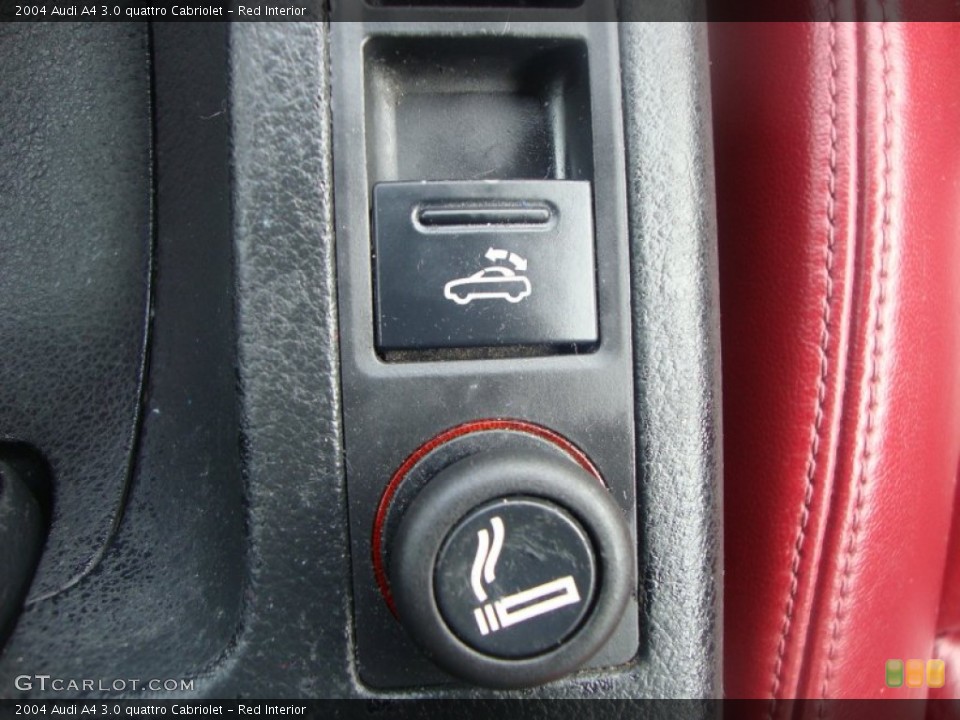 Red Interior Controls for the 2004 Audi A4 3.0 quattro Cabriolet #50506711