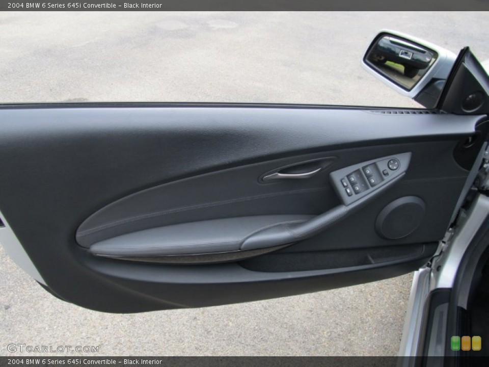 Black Interior Door Panel for the 2004 BMW 6 Series 645i Convertible #50508772