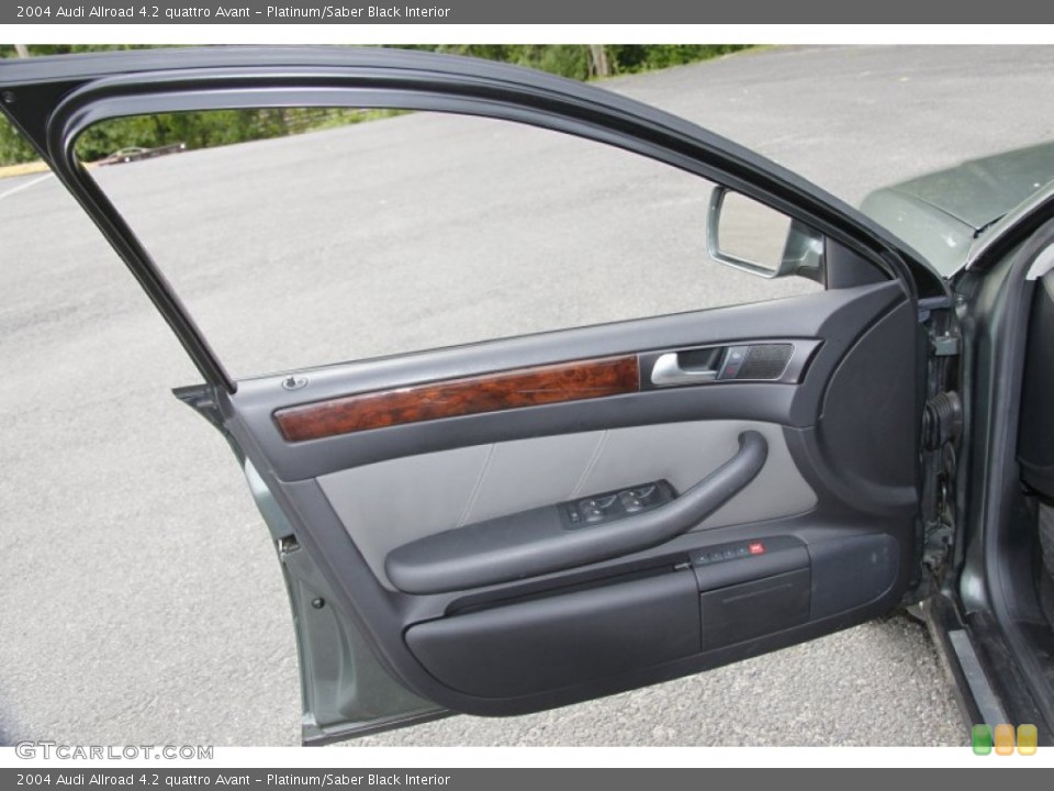 Platinum/Saber Black Interior Door Panel for the 2004 Audi Allroad 4.2 quattro Avant #50509216