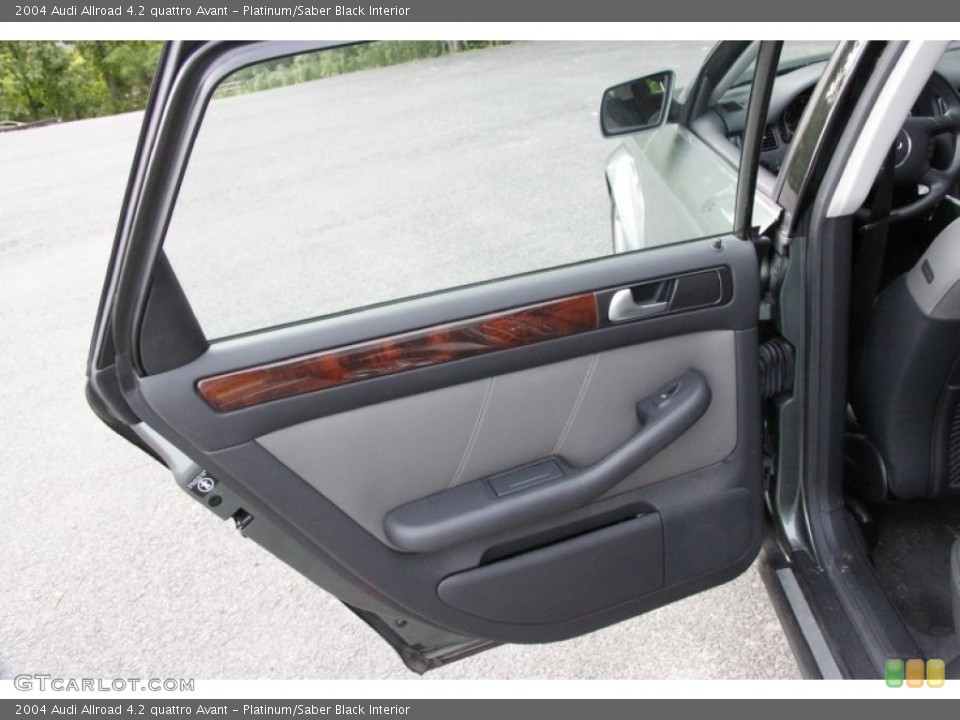 Platinum/Saber Black Interior Door Panel for the 2004 Audi Allroad 4.2 quattro Avant #50509231