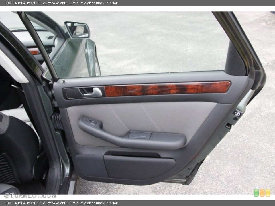 Platinum/Saber Black Interior Door Panel for the 2004 Audi Allroad 4.2 quattro Avant #50509249