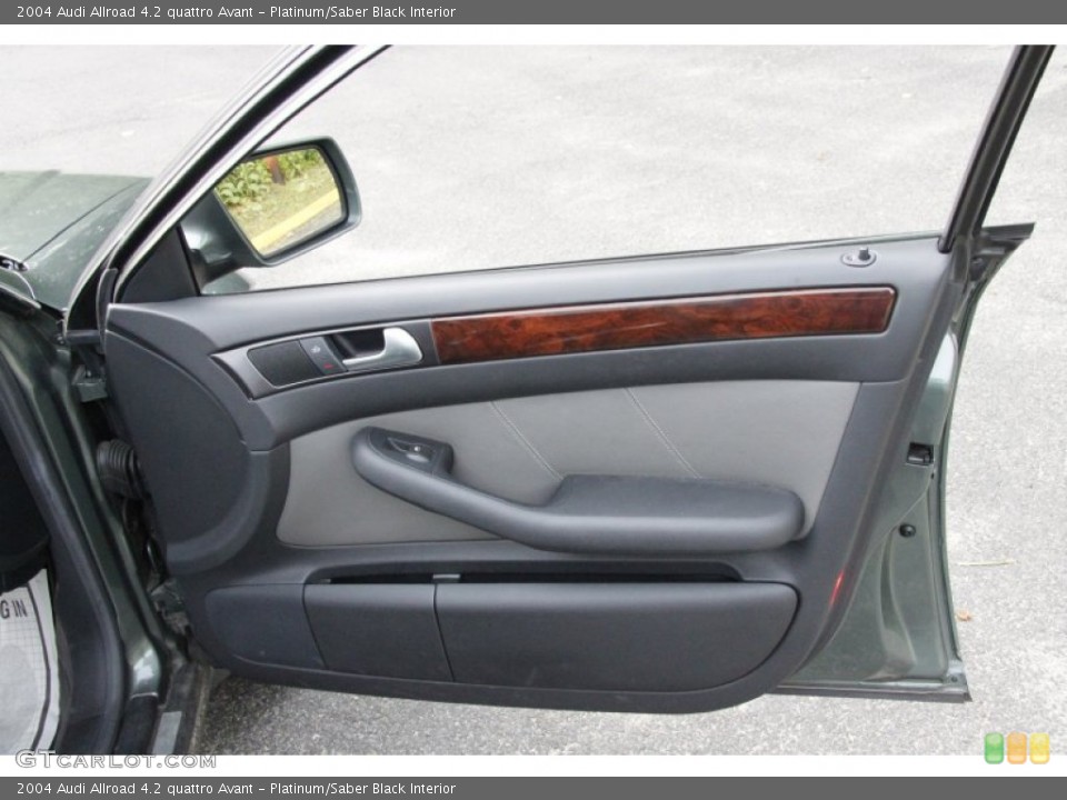 Platinum/Saber Black Interior Door Panel for the 2004 Audi Allroad 4.2 quattro Avant #50509264