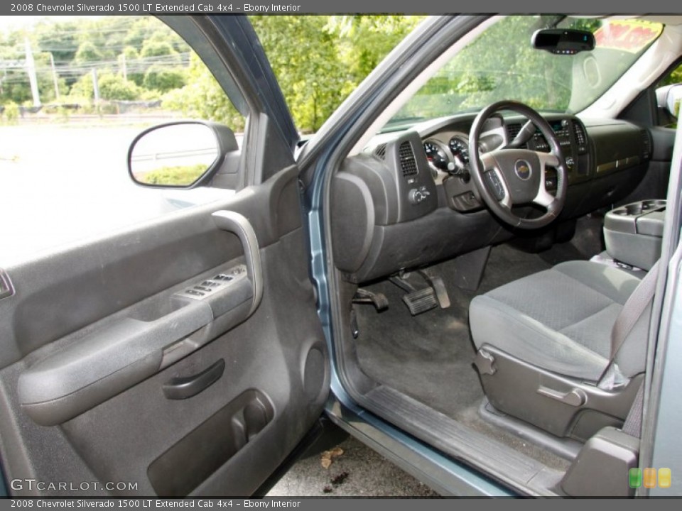Ebony Interior Photo for the 2008 Chevrolet Silverado 1500 LT Extended Cab 4x4 #50509561