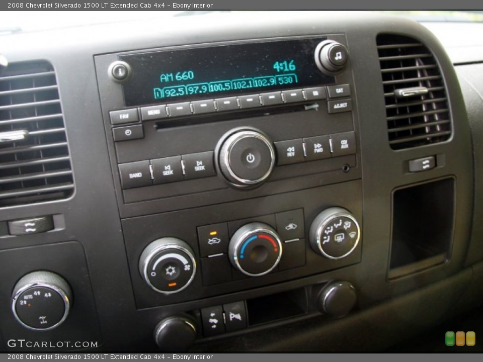 Ebony Interior Controls for the 2008 Chevrolet Silverado 1500 LT Extended Cab 4x4 #50509711