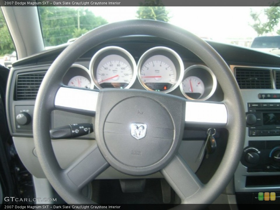 Dark Slate Gray/Light Graystone Interior Steering Wheel for the 2007 Dodge Magnum SXT #50510257