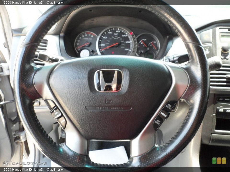 Gray Interior Steering Wheel for the 2003 Honda Pilot EX-L 4WD #50512324