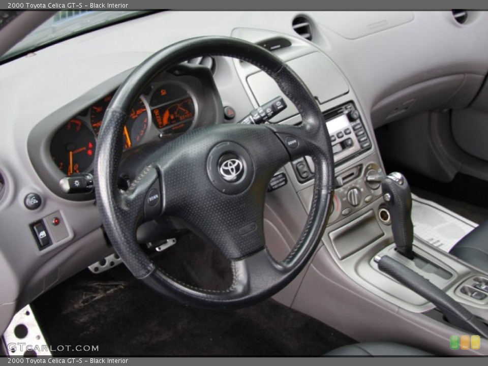 Black Interior Dashboard For The 2000 Toyota Celica Gt S