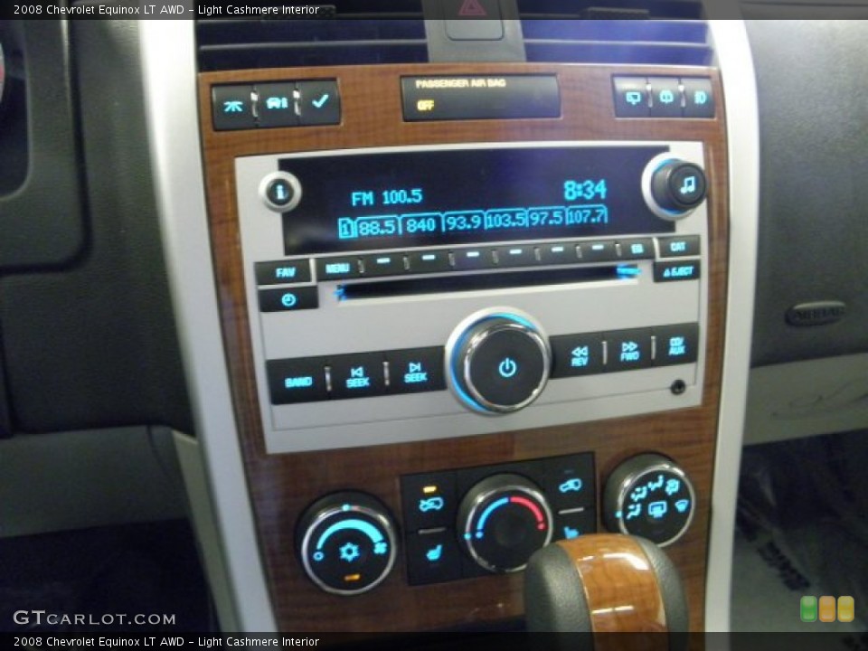 Light Cashmere Interior Controls for the 2008 Chevrolet Equinox LT AWD #50512723