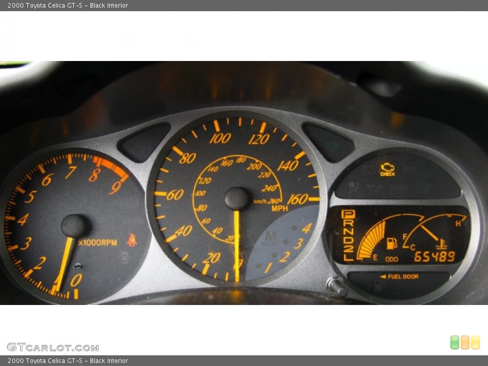 Black Interior Gauges for the 2000 Toyota Celica GT-S #50512771